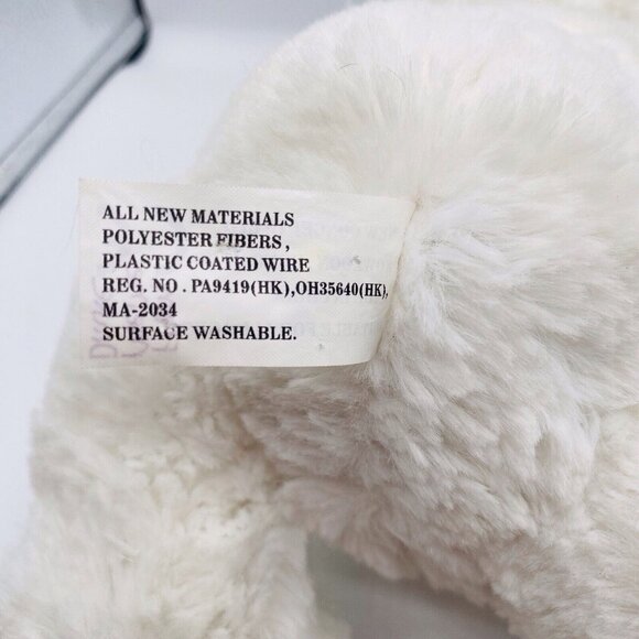 Unbranded White Blue Baby Lamb With Flower Plush 10” - Picture 5 of 5